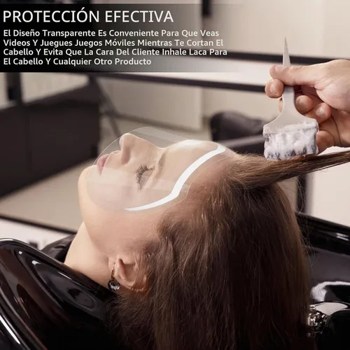 Vista 5 de 50 protectores faciales de ducha, viseras de ducha de cejas, extensiones de pestañas, protector de maquillaje Microblading, protector de maquillaje