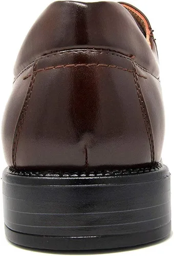 Vista 6 de Bruno Marc Zapatos de vestir clásicos de negocios con punta cuadrada para hombre