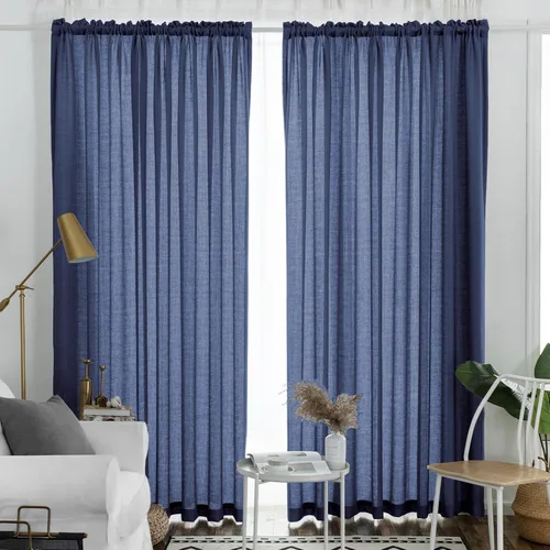 Vista 58 de Melodieux Cortinas de Niveles Semitraslúcidas Negras de 24 Pulgadas de Largo para Cocina, Cafetería, Dormitorio, Ventanas Pequeñas, Aspecto de Lino