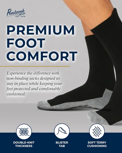 Vista 20 de Pembrook 4 pares de calcetines antideslizantes para hombres, mujeres, marido, papá, calcetines de agarre para hospital, yoga, pilates, barre