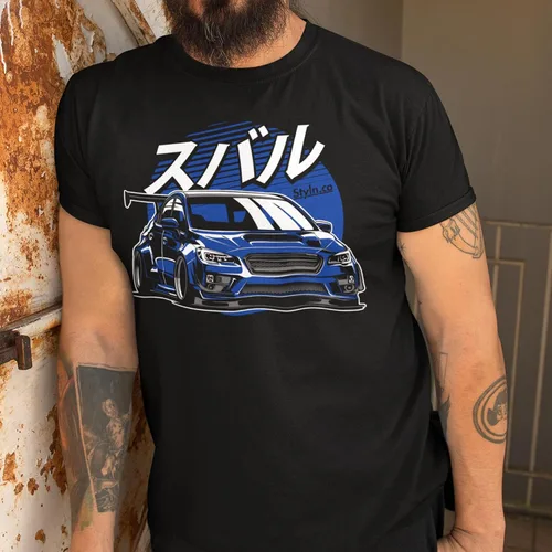 Vista 44 de Subie Generation Cars - Camiseta de manga corta para adultos, mecánico japonés de carreras, regalo para amantes de los automóviles, entusiastas