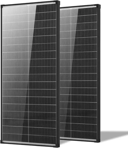 Vista 18 de Panel solar bifacial de 100 W, tipo N 12 V, 18 BB, 25 % de alta eficiencia A+ de celda monocristalina IP68, panel solar impermeable para caravana