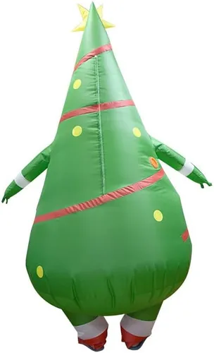 Vista 3 de Luxanna Disfraz inflable para adultos, Navidad, Halloween, fiesta, cosplay, traje de hombre y mujer, disfraz divertido de cuerpo completo