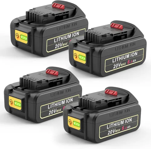 Vista 8 de Futurebatt Batería de iones de litio de 20V de repuesto para Dewalt 20V Max 6.0Ah Compatible con baterías Dewalt DCB205 DCB206 DCB207 DCB204 DCB201