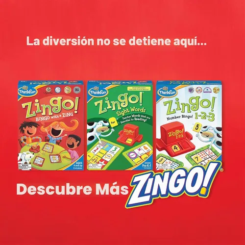 Vista 7 de ThinkFun 7706-T Zingo Word Builder Juego de Lectura Temprana - Juego Premiado para Prelectores y Lectores Tempranos