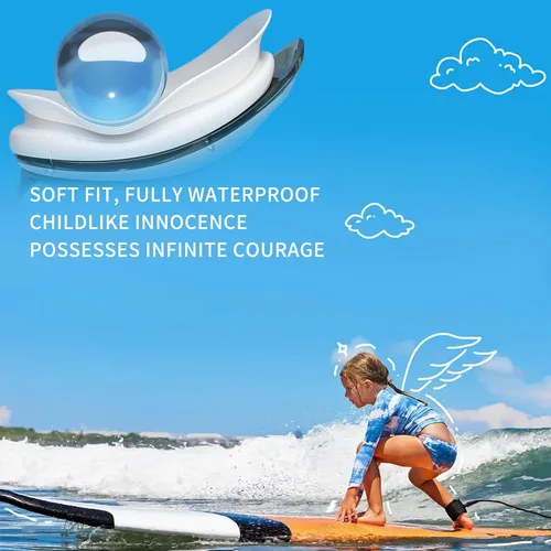 Vista 5 de Whale Gafas de natación polarizadas patentadas A2 GE antivaho y UV para adultos, hombres, mujeres y jóvenes (espejo plano, marco rosa)