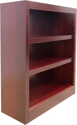 Vista 4 de Concepts In Wood Midas - Estantería de tres estantes de 36 pulgadas de alto, acabado cereza