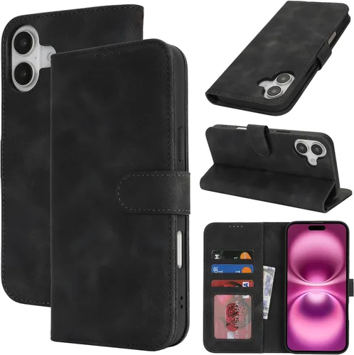 Vista 28 de Funda tipo cartera para iPhone 8 Plus iPhone 7 Plus con tarjetero para iPhone 8 Plus, funda tipo cartera para mujeres y hombres, de piel sintética