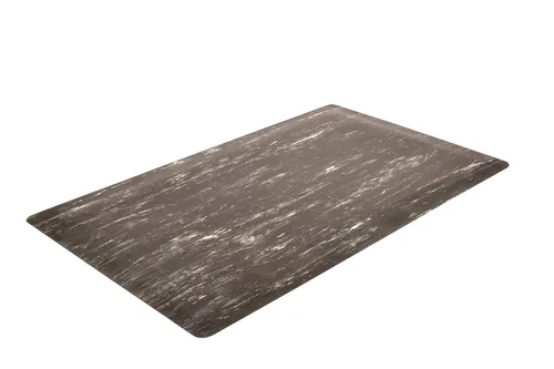 Vista 2 de NoTrax 970S0023BL 970-Marble Sof-Tyle Grande - Alfombrilla antifatiga negra de 2 x 3 pies con tope rojo