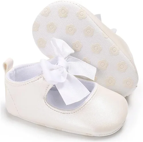 Vista 5 de Zapatos planos de ballet Mary Jane para bebés y niñas pequeñas, vestido de princesa para cuna
