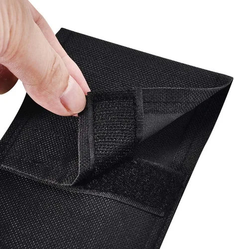 Vista 3 de Estuche de transporte para taco de billar negro, 32 pulgadas de largo, bolsa de almacenamiento para taco de billar