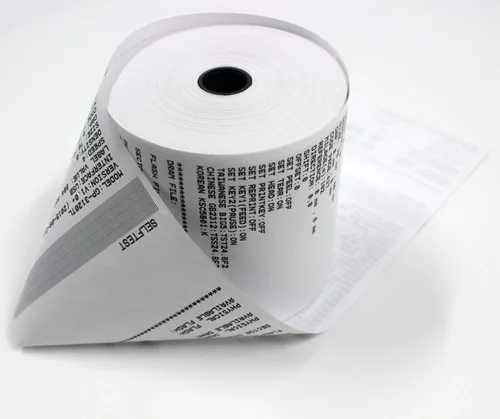Vista 5 de (10 Rolls) 3 1/8 x 230 thermal paper square POS cash register thermal receipt paper rolls bpa free BuyRegisterRolls
