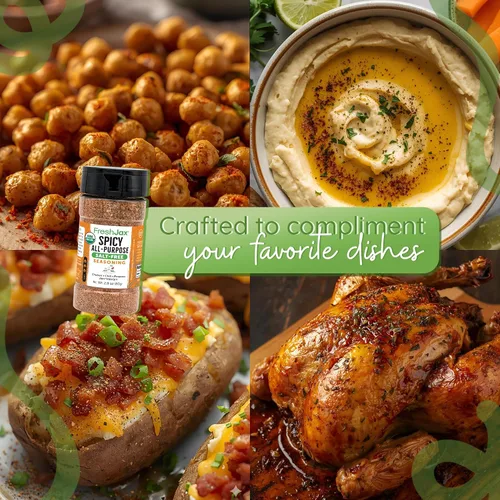 Vista 3 de FreshJax - Mezclas gourmet de especias orgánicas Zero-sodium smoky dry rub for chicken, burgers, and vegetables to easily add a bold, fiery flavor