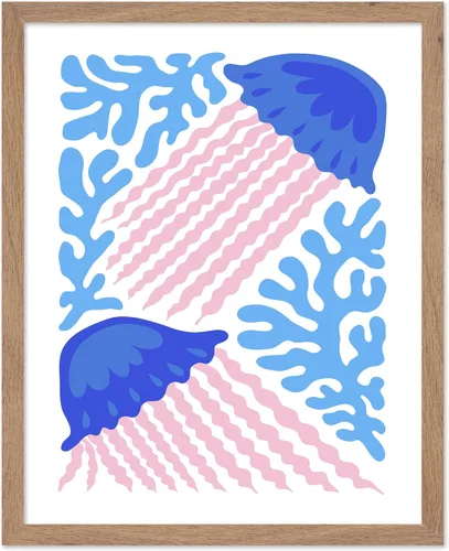 Vista 41 de Poster Master Fish Poster - Retro Aquatic Print - Marine Life Art - Groovy Fish Design - Abstract Artwork - Chic Boho Decor - Sea Design - Ocean or