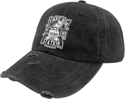 Vista 2 de Dad Hat Take him to The Train Station Dad Hat, Vintage Hats for Women