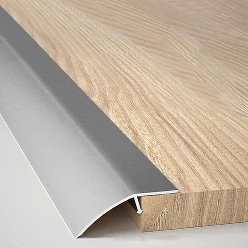 Vista 7 de Tophacker Tiras de transición para madera/laminado/azulejo, tira de transición de umbral de 2 pulgadas de ancho, tira de ribete de bordes