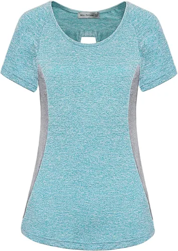 Vista 35 de MISS FORTUNE Active Wear Yoga Top Cool Dry Workout Shirt Ropa de ejercicio