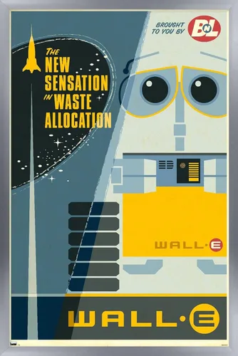 Vista 10 de Trends International Disney Pixar Wall-E - Póster de pared New Sensation, 14.72 x 22.37 pulgadas, versión enmarcada de madera de granero