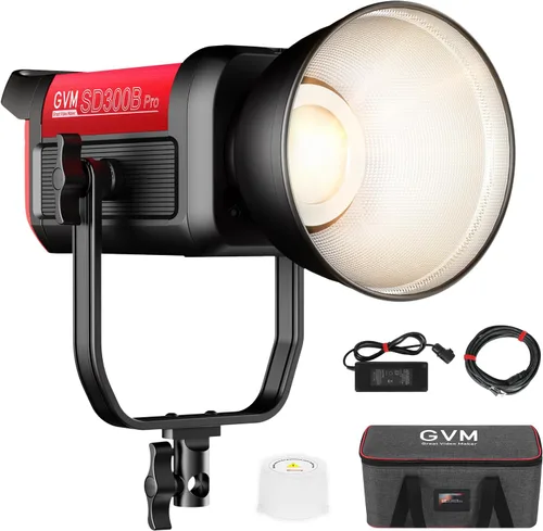 Vista 10 de GVM Kit de Iluminación de Video 300W Luces de Estudio Bicolor con Softbox de Montaje Bowens y Soporte CCT 2700K~6800K CRI 97+ Iluminación Continua