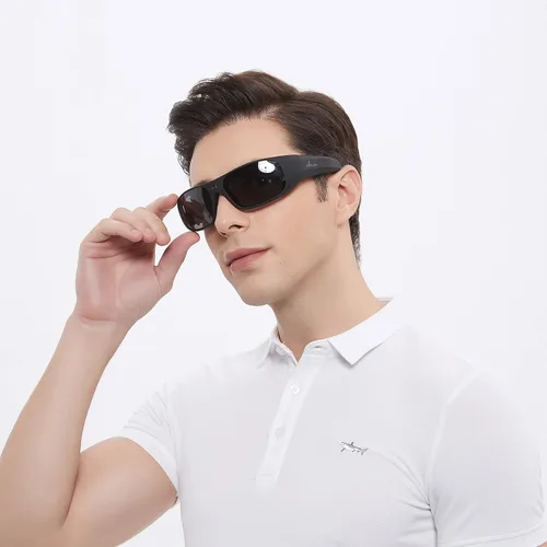 Vista 4 de OhO Gafas Inteligentes, Gafas de Sol Deportivas con Cámara HD y Memoria Integrada de 32GB, Gafas de Sol UV400 para Deportes al Aire Libre