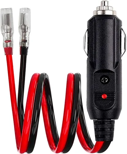 Vista 2 de Enchufe de repuesto para encendedor de cigarrillos macho de 12 voltios [paquete de 2] Cable adaptador de encendedor de cigarrillos macho de 12 V 24
