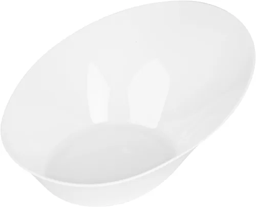 Vista 15 de Restaurantware 4 mini platos de degustación de 2.9 x 1.3 pulgadas, 50 mini platos de postre desechables, platos de plástico transparente con diseño