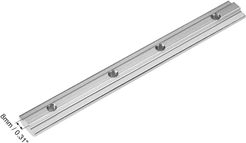 Vista 3 de uxcell Conector de línea recta, soporte de junta de 7 pulgadas con tornillos para perfil de extrusión de aluminio serie 4040 con ranura en T