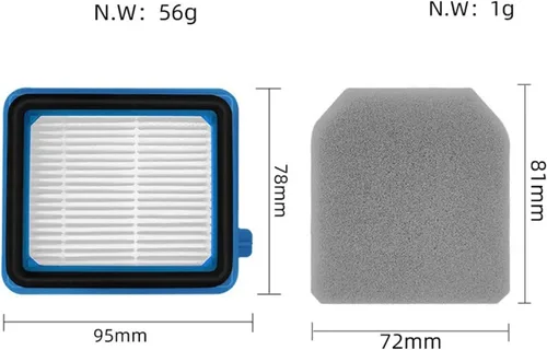 Vista 7 de Compatible con filtro de emisión Electrolux Q6 / Q7 / Q8 / WQ61 / WQ71 / WQ81 / W3N5 filtro de emisión de repuesto para filtro de polvo fino