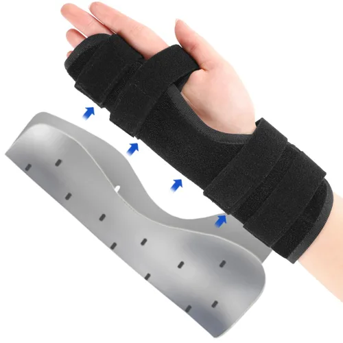 Vista 8 de Pinky & Ring - Soporte para férula de dedo izquierdo para fractura de boxeador, dedo de mazo y dislocación, artritis, esguince, roto, inmovilizador