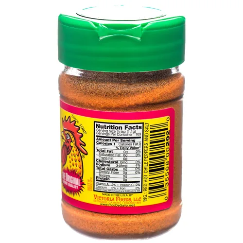 Vista 2 de Pico De Gallo's Pico Piquin Hot Chile & Sal Condimento (2 x 4 oz. Shakers)