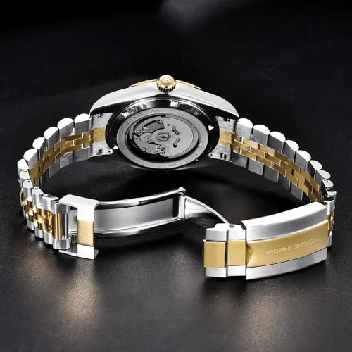 Vista 4 de Pagani Design Business Fashion Relojes automáticos para hombre, relojes deportivos de acero inoxidable para hombres, relojes de pulsera mecánicos