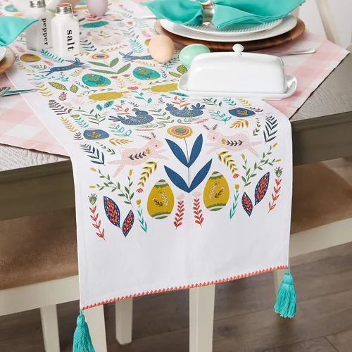 Vista 8 de DII Pascua Folk Garden Cocina Textiles