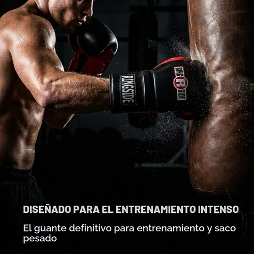 Vista 7 de Ringside Lace IMF Tech Guantes de entrenamiento y sparring para boxeo Negro