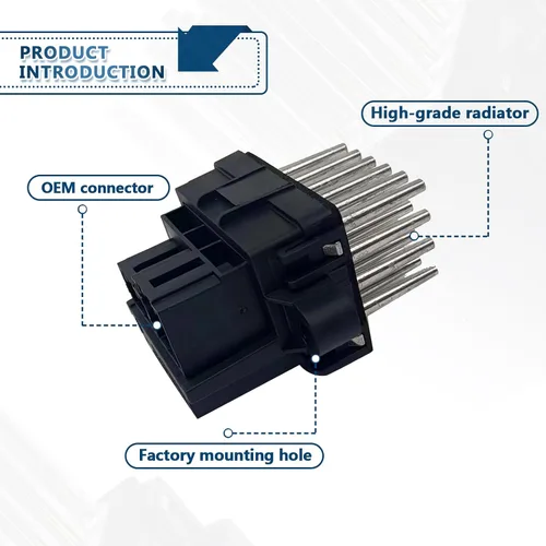 Vista 2 de Módulo de control de resistencia del motor del ventilador de calentador de aire acondicionado compatible con Chevy Chrysler Buick Cadillac GMC Dodge