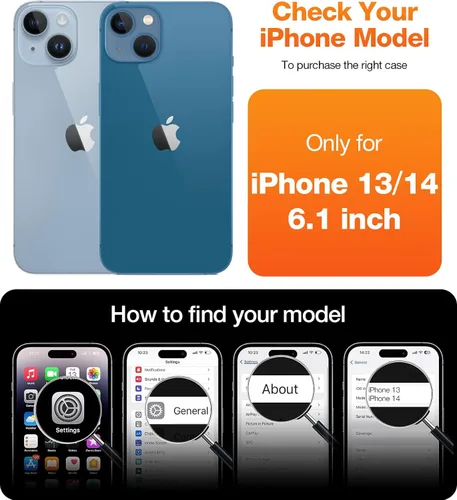 Vista 6 de TORRAS Funda magnética con función atril para iPhone 13/iPhone 14 [compatible con MagSafe], soporte resistente y versátil, grado militar, a prueba