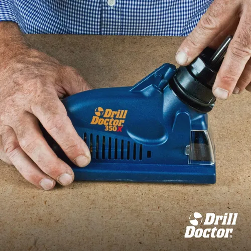 Vista 7 de Drill Doctor DD350X Afilador de brocas - 3/32" a 1/2" - Afilador eléctrico - Alta velocidad y portátil - para acero, mampostería, carburo y brocas