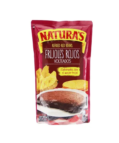Vista 5 de Naturas Frijoles Rojos Volteados Frijoles Rojos Volteados 100% a base de plantas Listo para servir Fabricado con frijoles molidos Sin