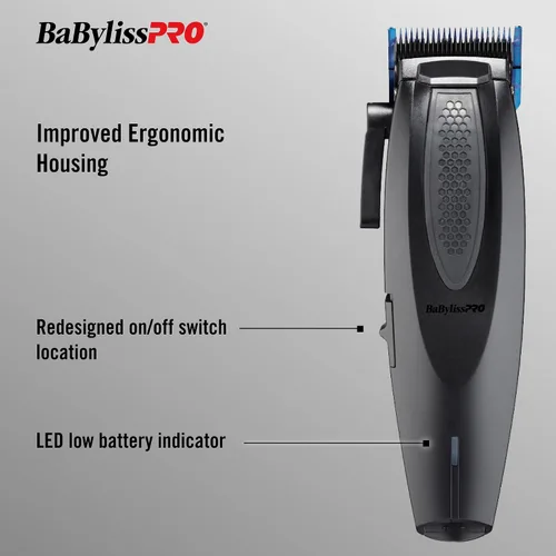 Vista 5 de BaBylissPRO LithiumFX Cord/Cordless Lithium Ergonomic Hair Clippers for Men