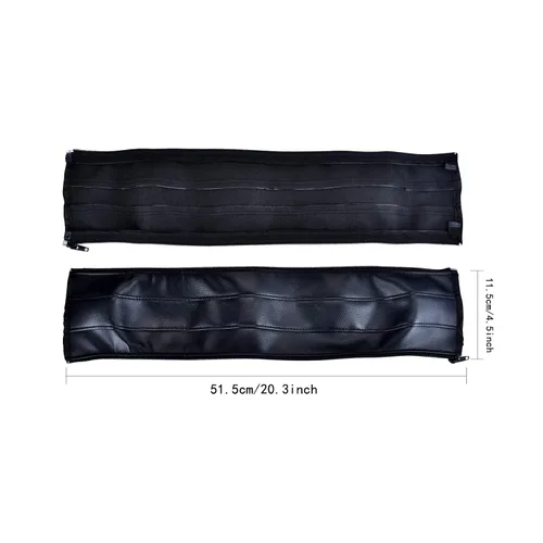 Vista 6 de Funda universal para manillar de cochecito – Funda de piel sintética para cochecitos de bebé, a prueba de polvo y agarre protector para cochecitos