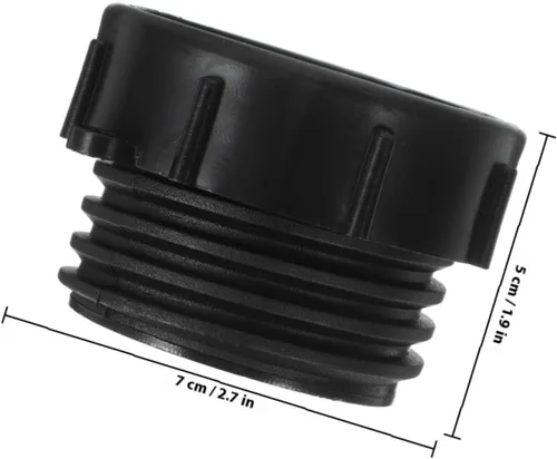 Vista 2 de 2pcs IBC Tank Adapter 60mm Fine to Coarse Thread Plastic