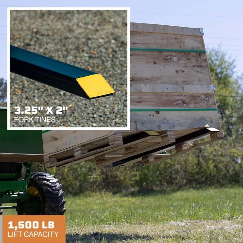 Vista 4 de LW abrazaderas de 30" para tractor de carga Skidsteer, de 1500 lb de capacidad.