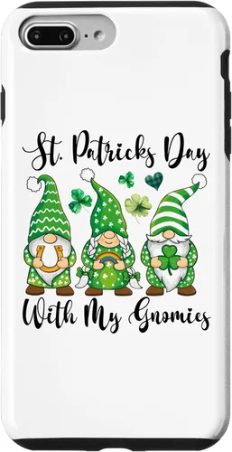 Vista 20 de iPhone 16 St Patricks Day Tee Shamrock Shirt Three Gnomies St Patricks Case