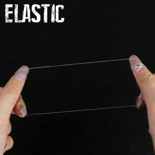 Vista 4 de Teenitor Bandas elásticas transparentes para el cabello, bandas elásticas transparentes para ligas para el cabello, 300 unidades transparente