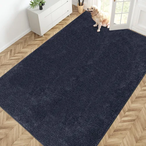 Vista 60 de PURRUGS Tapete para puerta con atrapamiento de suciedad, 20 x 31.5 pulgadas, antideslizante, lavable a máquina, tapete para puerta de perro, tapete