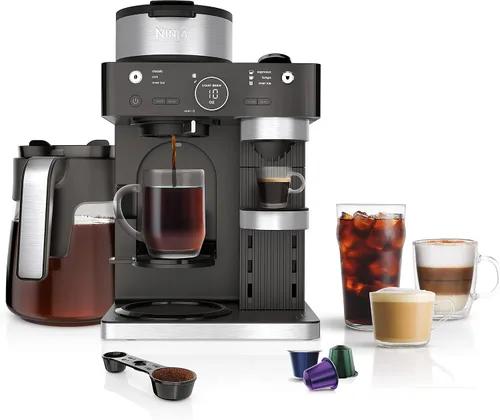 Vista 12 de Ninja Fresh Brew™ Cafetera de goteo, jarra de vidrio programable de 14 tazas, clásica y rica, depósito de agua extraíble de 70 onzas, lote pequeño