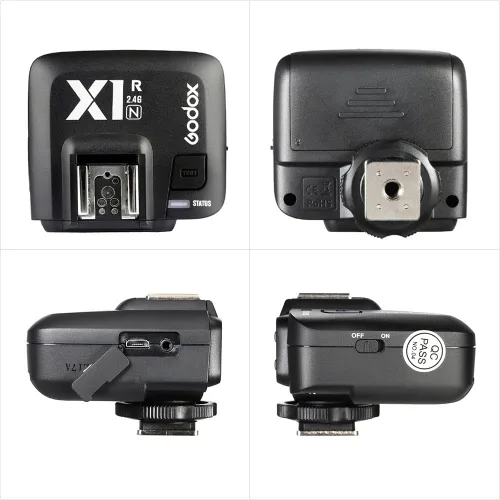 Vista 4 de Godox X1N 2.4G Flash inalámbrico solo receptor para cámara réflex digital Nikon (receptor X1R-N)