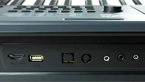 Vista 7 de RockJam Piano de teclado RJ461 de 61 teclas con inclinación