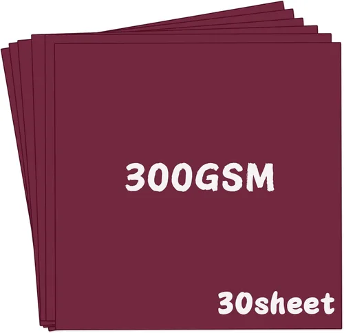 Vista 14 de YINUOYOUJIA Cartulina 12 x 12 pulgadas Papel grueso 30 hojas, cartulina negra de 250 g/m²/92 lb