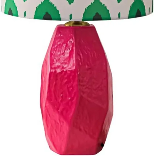 Vista 4 de Lamp for Desk Pink Ceramic Table Lamp Bedroom Study Bedside Lamp Retro Atmosphere Lamp Desk Lamps for Home Office