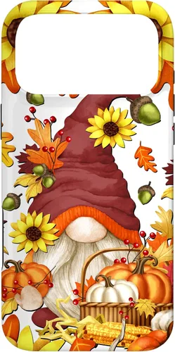 Vista 22 de Hello Fall Sunflower Gnome Pattern for Women Cute Autumn Case for iPhone 17